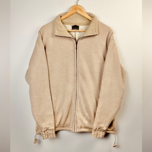Sweaters - Carraigdonn Ireland Zip Up Sweater - Pure New Wool - Size XL - lined